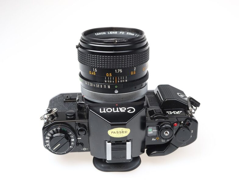Canon A-1 Kamera Camera  Canon FD 50mm f1.4 SSC Objektiv lens 98376 near mint – Bild 5