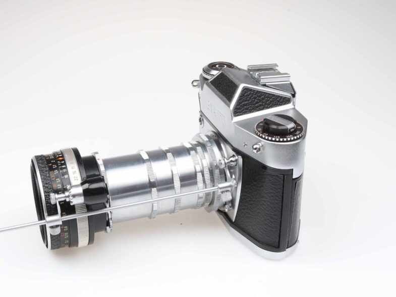 Exa 500 Kamera Nahaufnahme Set Tessar 50mm f2.8 Sonnar 135mm f4 Objektiv 97594 - Image 3