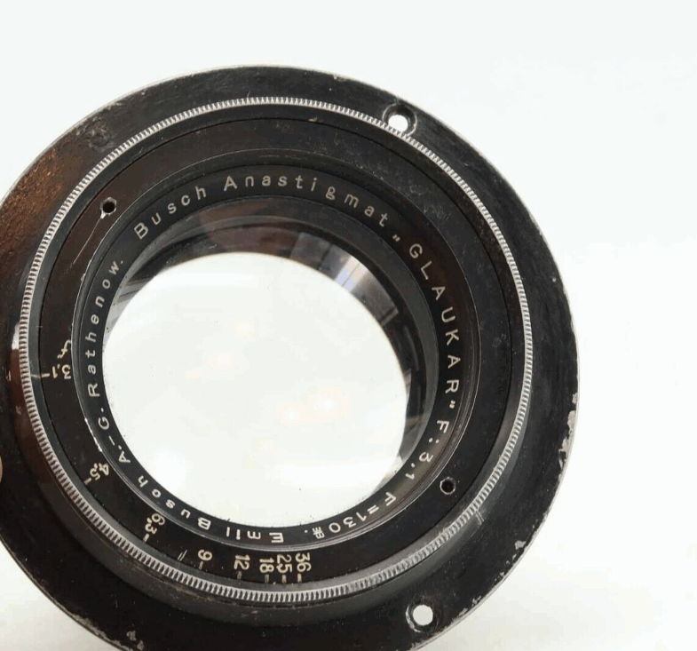 Glaukar Anastigmat 130mm f3.1 Objektiv Lens Emil Busch Rathenow 95244 – Bild 7