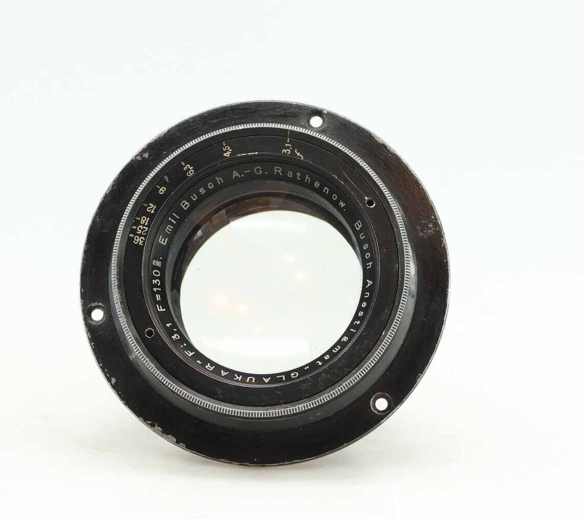 Glaukar-Anastigmat-130mm-f31-Objektiv-Lens-Emil-Busch-Rathenow-95244-364801146055 Glaukar Anastigmat 130mm f3.1 Objektiv Lens Emil Busch Rathenow 95244 – Bild 1