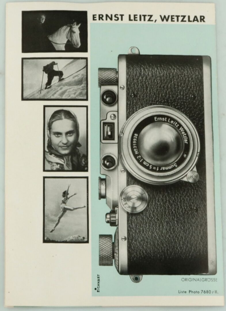 Leica Anleitung Prospekt  "der Pionier der Kleinbildkameras"  89722 - Image 3