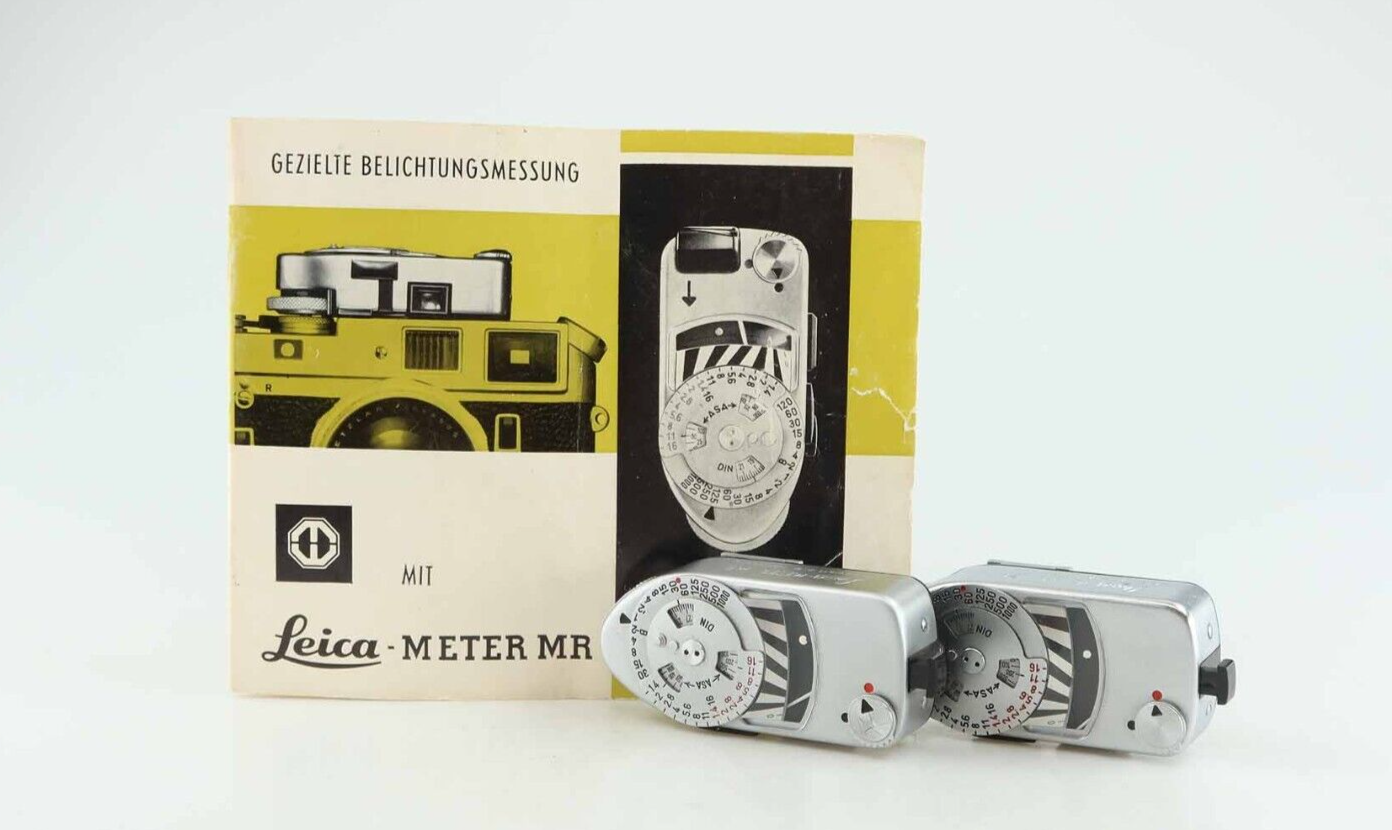 2x-Leica-Meter-MR-Belichtungsmesser-Exposure-Meter-chrom-Leitz-93230-155468873146 2x Leica Meter MR Belichtungsmesser Exposure Meter chrom Leitz 93230 - Image 1