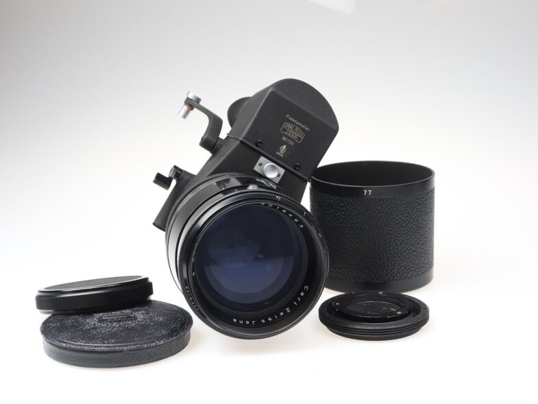 Carl Zeiss Sonnar 180mm f2.8 Objektiv Flektometer Contax Anschluss postwar 98140 - Image 1