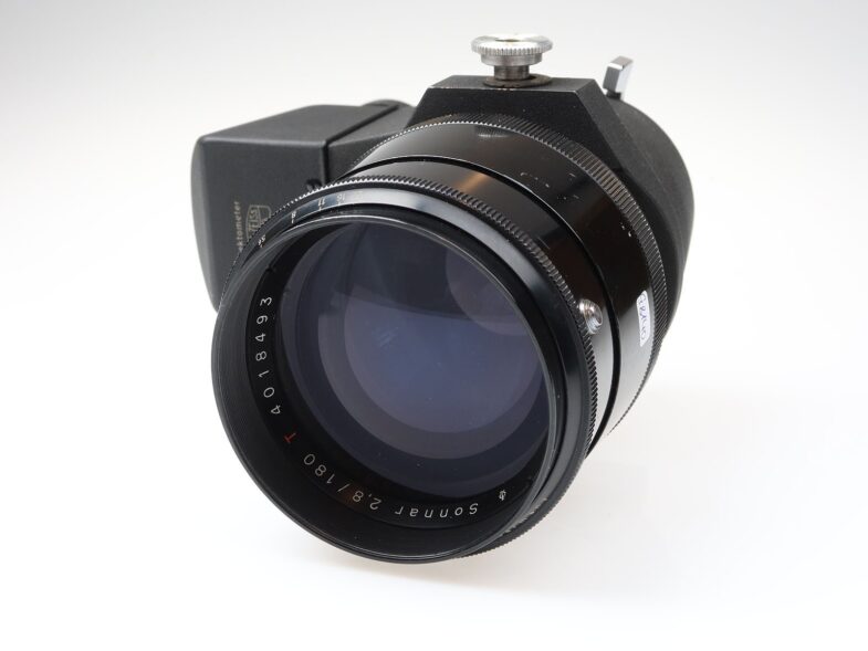 Carl Zeiss Sonnar 180mm f2.8 Objektiv Flektometer Contax Anschluss postwar 98140 - Image 9