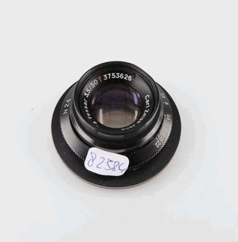 Carl Zeiss Tessar 50mm N 24 T N24 f3,5 lens M42 mount