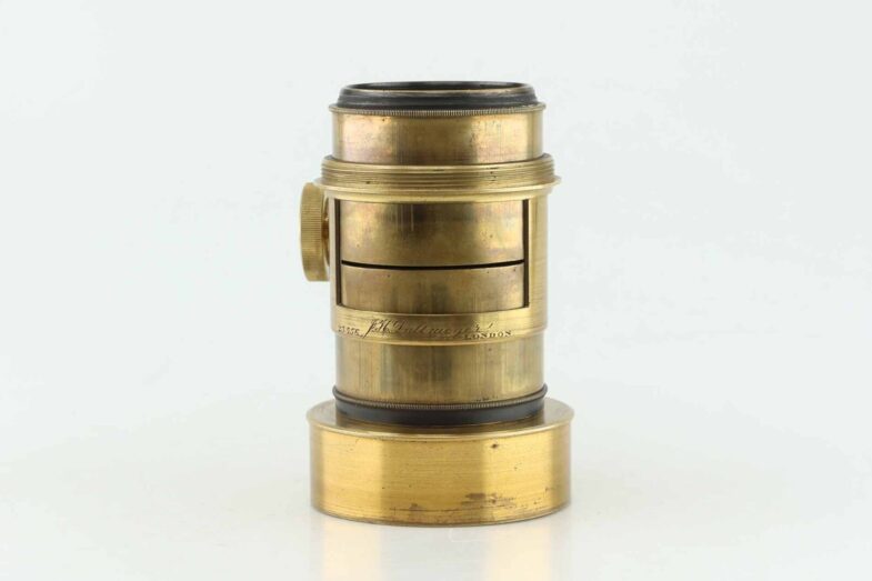 J.H. Dallmeyer London Messing Brass Objektiv Lens