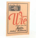 Leica Anastigmat Anleitung von 1928 wie arbeitet man mit Leica Kamera  92742