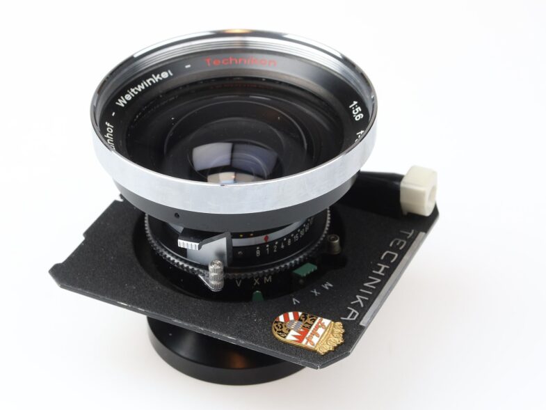 Linhof Weitwinkel Technikon 58mm f5.6 Objektiv lens Linhof Platte 97795 – Bild 3