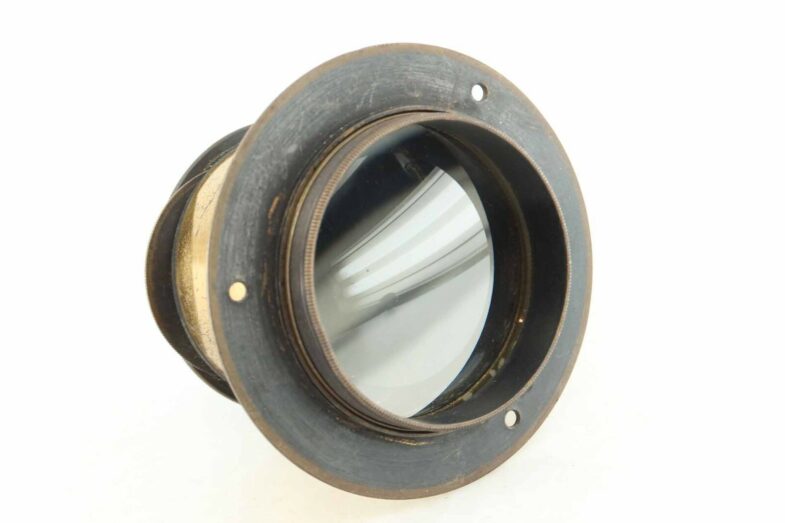 Miniscus Objektiv Messing Holzschiebekasten Kamera sliding box Früh 90084 – Bild 5