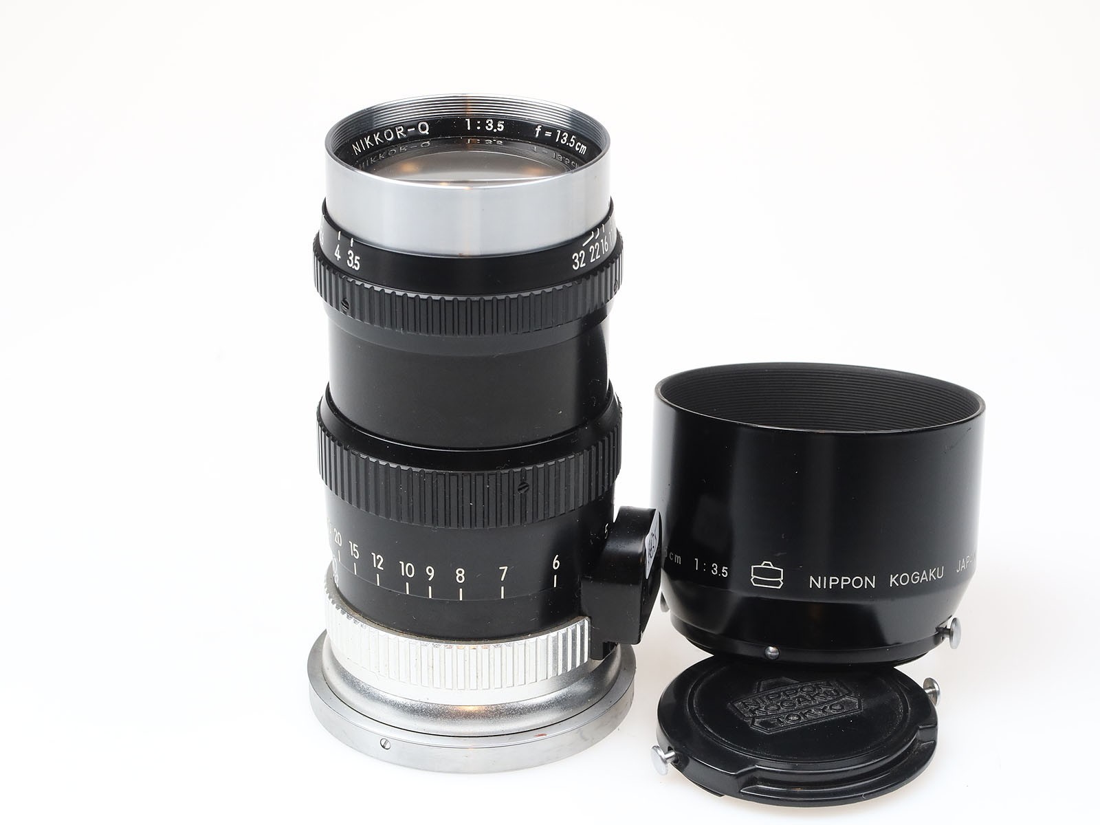 Nikkor-Q-135mm-f35-Objektiv-Nippon-Kogaku-Japan-rangefinder-97835-near-mint-157205436186 Nikkor-Q 135mm f3.5 Objektiv Nippon Kogaku Japan rangefinder 97835 near mint - Image 1