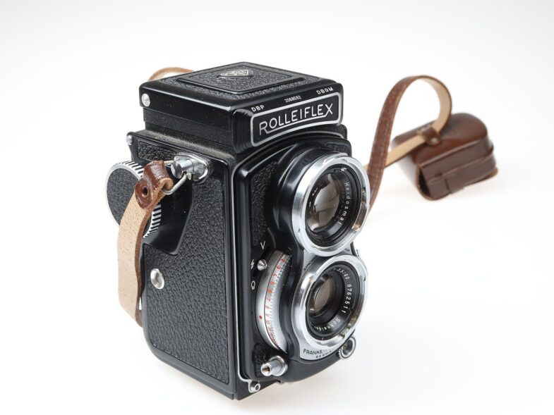 Rolleiflex 4x4 Baby Kamera Zeiss Xenar 60mm f3.5 Objektiv lens 98144 near mint – Bild 2