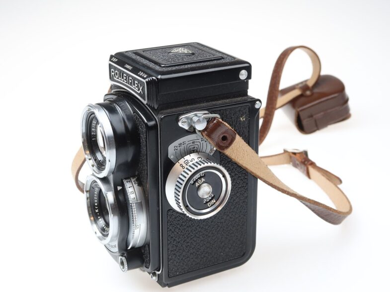 Rolleiflex 4x4 Baby Kamera Zeiss Xenar 60mm f3.5 Objektiv lens 98144 near mint – Bild 3