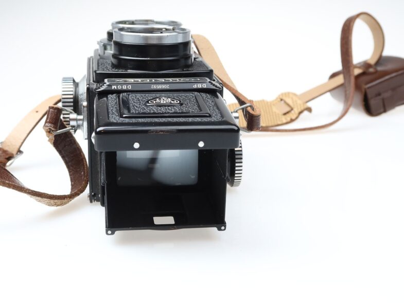 Rolleiflex 4x4 Baby Kamera Zeiss Xenar 60mm f3.5 Objektiv lens 98144 near mint – Bild 6