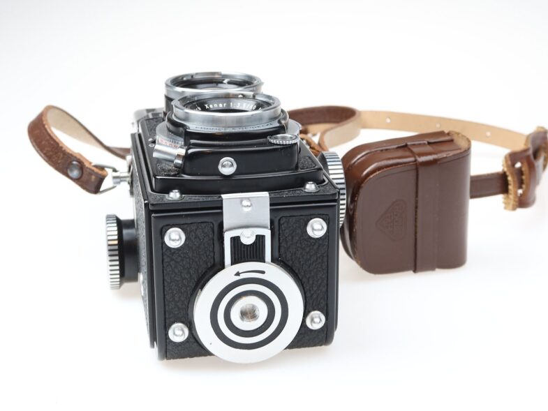 Rolleiflex 4x4 Baby Kamera Zeiss Xenar 60mm f3.5 Objektiv lens 98144 near mint – Bild 7