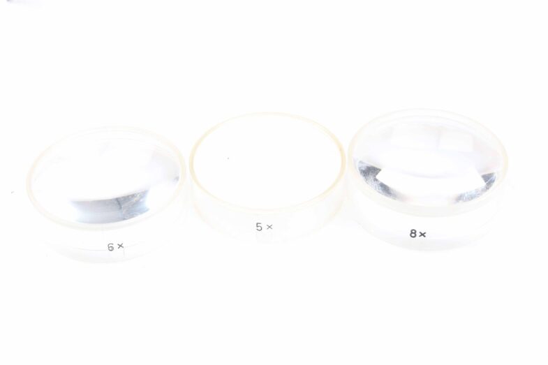 Zeiss Magnifying glasses  Lupenbrille Zyl. 0,00 mit Vorsatz 8x 6x  96120 – Bild 3