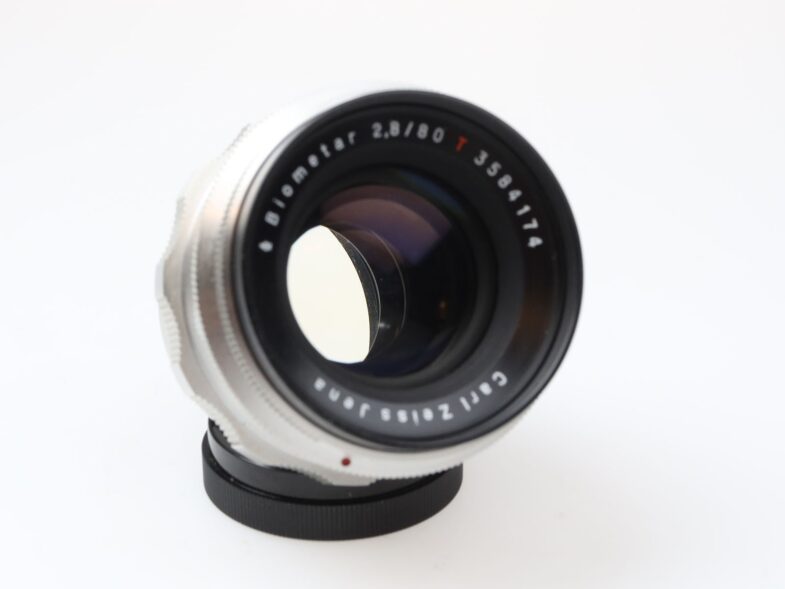 Carl Zeiss Biometar 80mm f2.8 red T Objektiv Lens  Exa Anschluss 97910 near mint – Bild 6