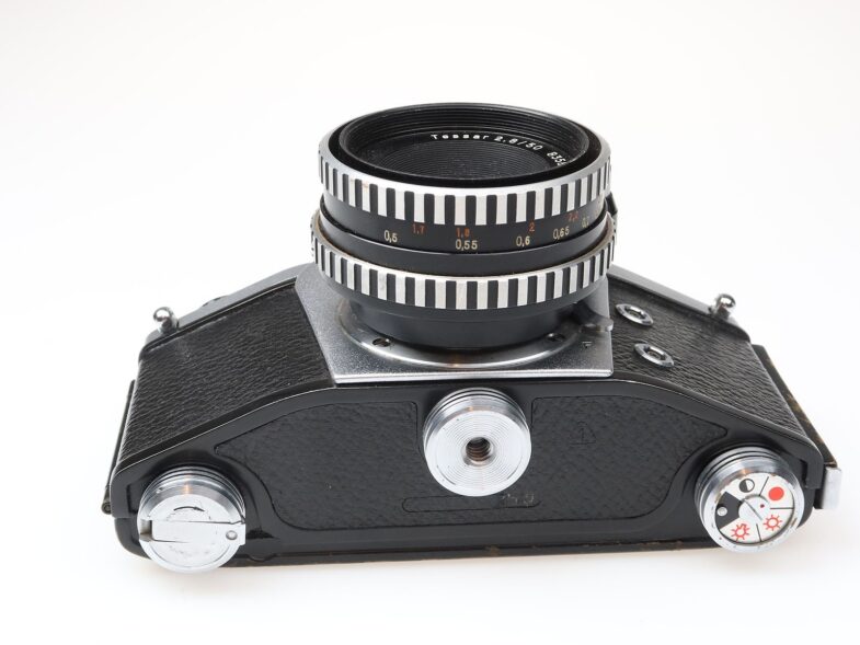 Exakta VX 500 Kamera Camera Carl Zeiss Tessar 50mm f2.8 Objektiv lens  98299 – Bild 7