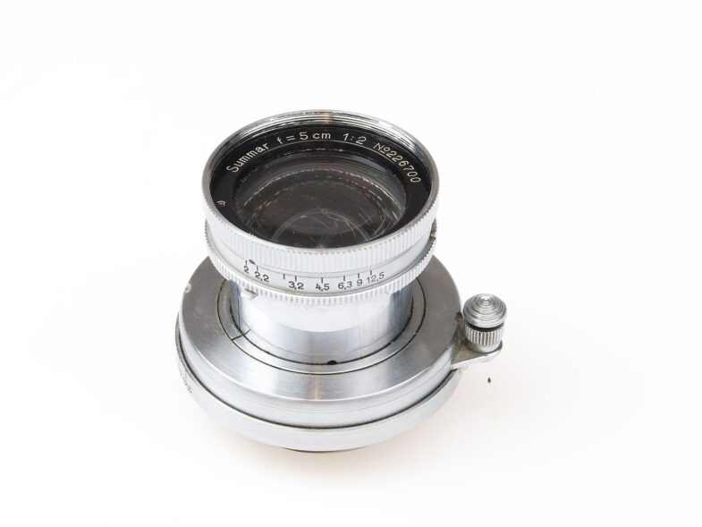 Leica Summar 50mm f2 Objektiv lens M39 Anschluss mount Leitz 98185 – Bild 1