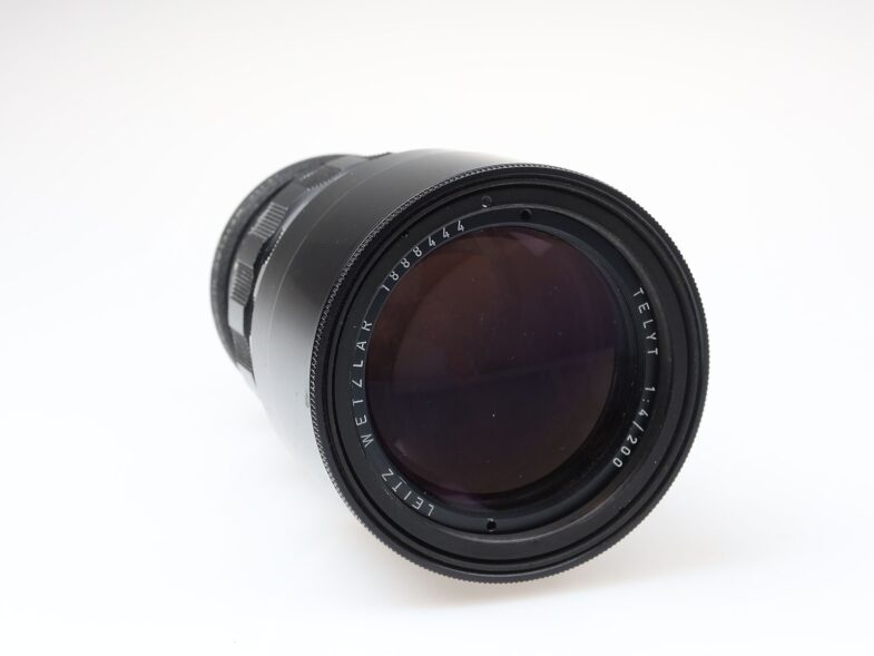 Leica Telyt 200mm f4 Objektiv lens 16466 OUBIO Adapter Leitz 97828 – Bild 1