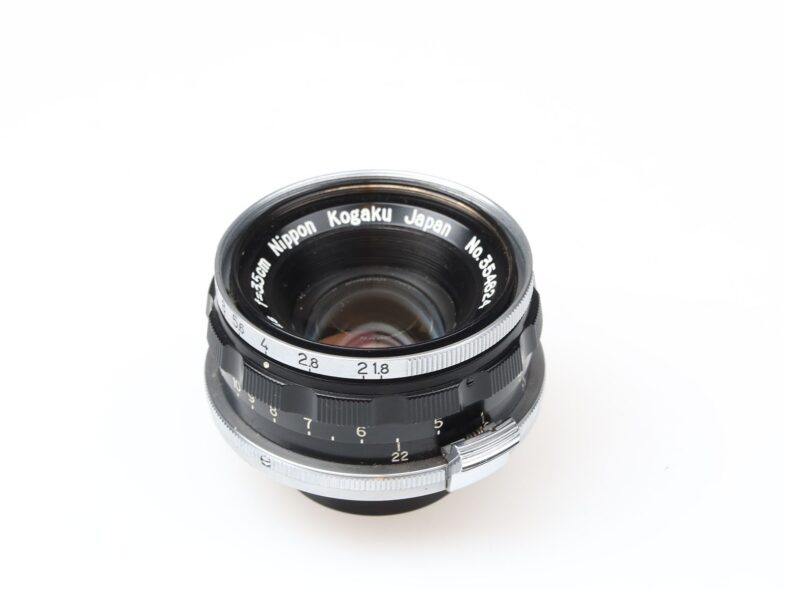 Nikon W-Nikkor C 35mm f1.8 Objektiv Nippon Japan rangefinder 97754 near mint RARE – Bild 3