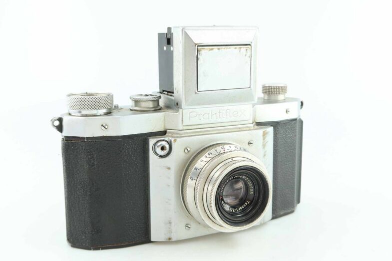 Praktiflex mit Carl Zeiss Tessar 3,5 5 cm red T   86919 - Image 2