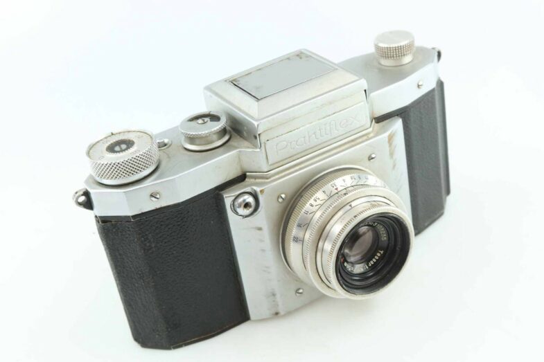 Praktiflex mit Carl Zeiss Tessar 3,5 5 cm red T   86919 - Image 8