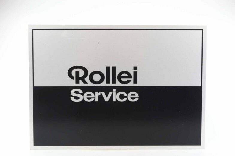 Rollei Service Schild Tafel Sign Plaque Aluminium Rolleiflex 21x30cm 90557 - Image 1