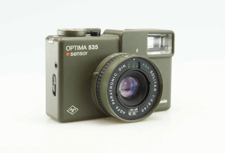 AGFA Optima 535 Sensor electronic Tundragrün  Solitar 2,8 40 mm 95062 near mint – Bild 3