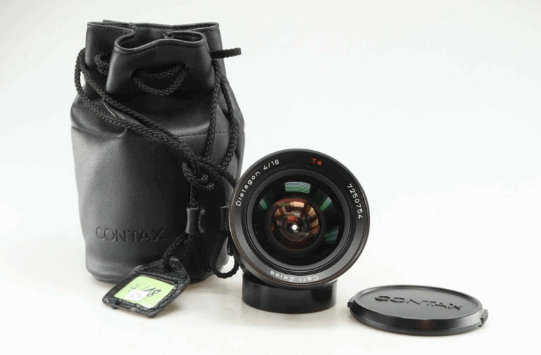 Carl Zeiss Distagon 18mm f4 Red T* lens Contax C/Y mount