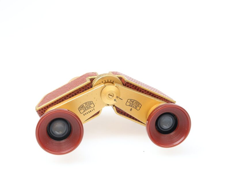 Carl Zeiss Jena Theatis 3,5x15 Q1 Luxus gold Fernglas binoculars 98316 – Bild 1
