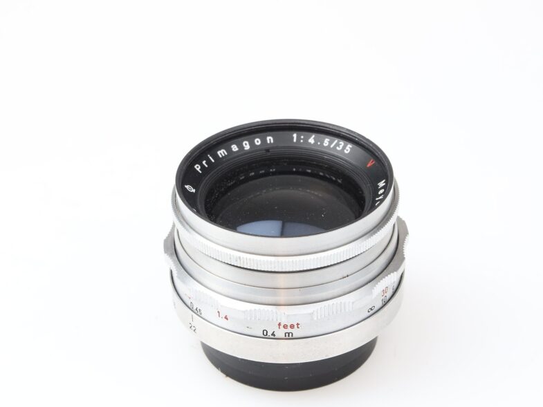 Meyer Görlitz Primagon 35mm f4.5 red V Objektiv lens Praktica Anschluss 97881 – Bild 2
