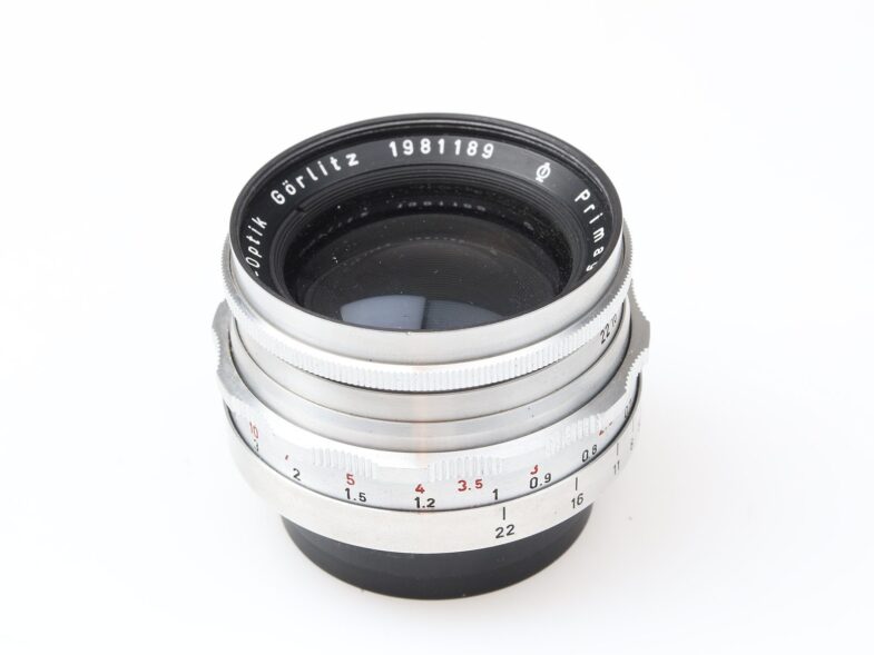 Meyer Görlitz Primagon 35mm f4.5 red V Objektiv lens Praktica Anschluss 97881 – Bild 4