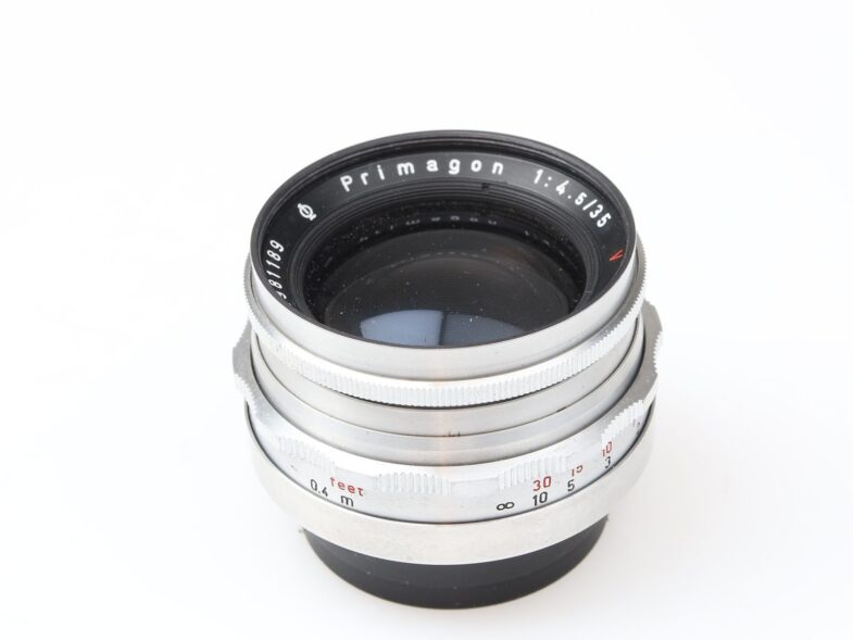 Meyer Görlitz Primagon 35mm f4.5 red V Objektiv lens Praktica Anschluss 97881 – Bild 5