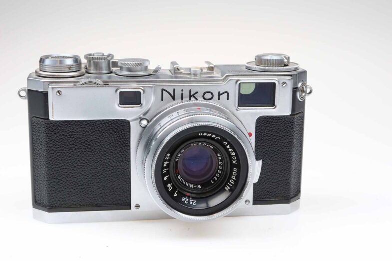 Nikon S2 Rangefinder Kamera Camera  W Nikkor 35mm f2.5 Objektiv lens 96546 - Image 1