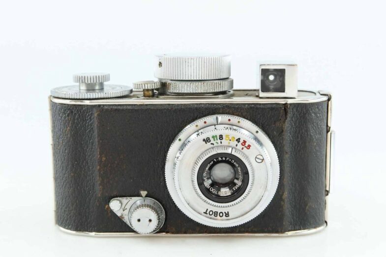 Robot I Kamera Meyer Görlitz Primotar 3cm f3.5 Gegenlichtblende very rare 86585 - Image 2