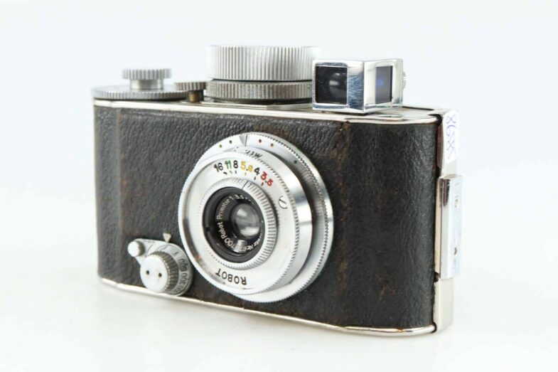 Robot I Kamera Meyer Görlitz Primotar 3cm f3.5 Gegenlichtblende very rare 86585 - Image 4