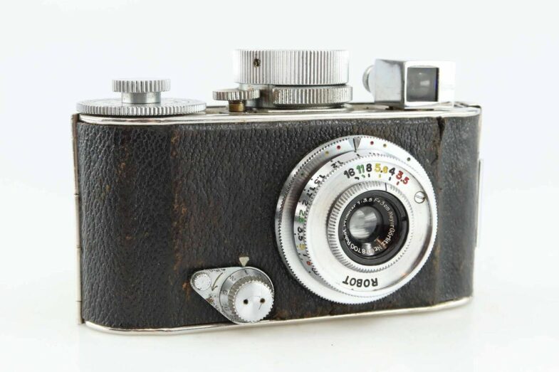 Robot I Kamera Meyer Görlitz Primotar 3cm f3.5 Gegenlichtblende very rare 86585 - Image 5