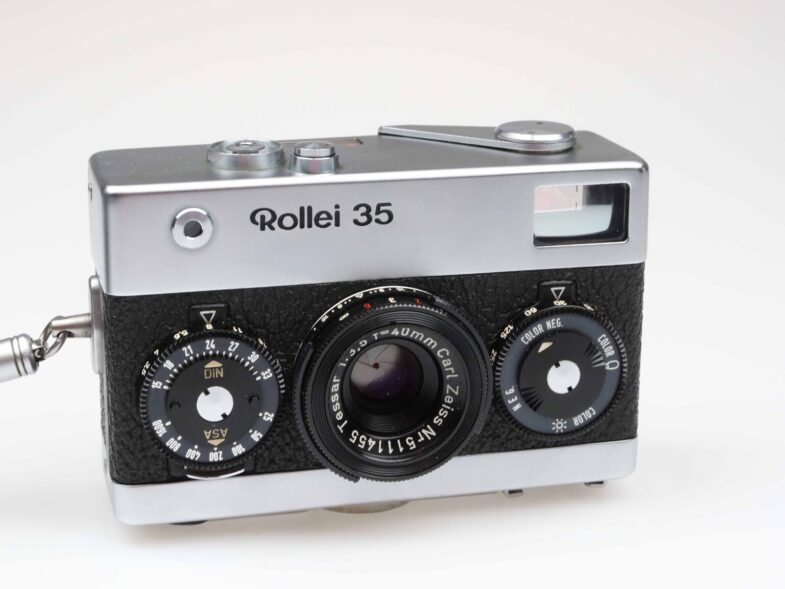 Rollei 35 Germany Kamera camera Zeiss Tessar 40mm f3.5 Objektiv lens 97394 – Bild 2