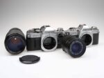 Canon AE-1  und AV-1 Kamera Camera Canon FD 35-70mm 70-210mm Objektiv lens 97446
