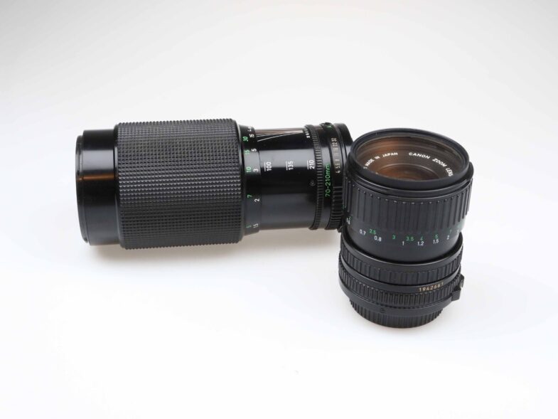 Canon AE-1  und AV-1 Kamera Camera Canon FD 35-70mm 70-210mm Objektiv lens 97446 – Bild 7