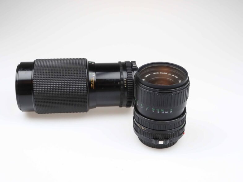 Canon AE-1  und AV-1 Kamera Camera Canon FD 35-70mm 70-210mm Objektiv lens 97446 – Bild 8