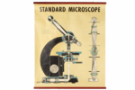 Carl Zeiss Mikroskop Microscope Werbetafel Plakat Werbung Advertising 94x78cm