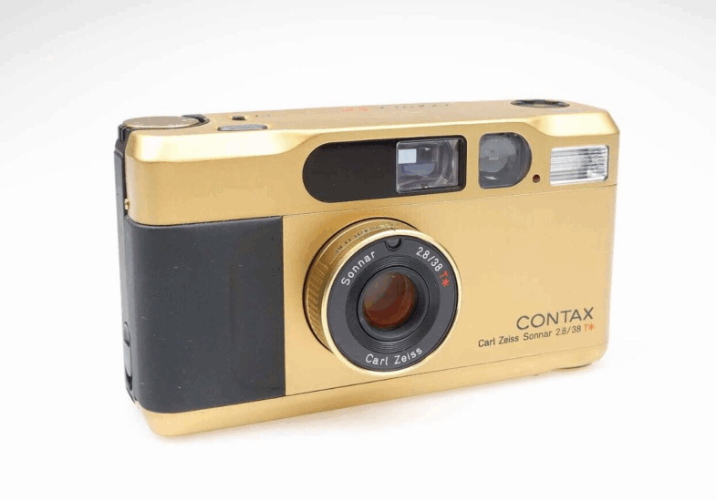 Kyocera Contax T2 gold Kamera Camera Zeiss Sonnar 38mm f2.8 T* near mint 95869 - Image 3