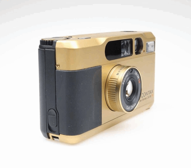 Kyocera Contax T2 gold Kamera Camera Zeiss Sonnar 38mm f2.8 T* near mint 95869 - Image 5