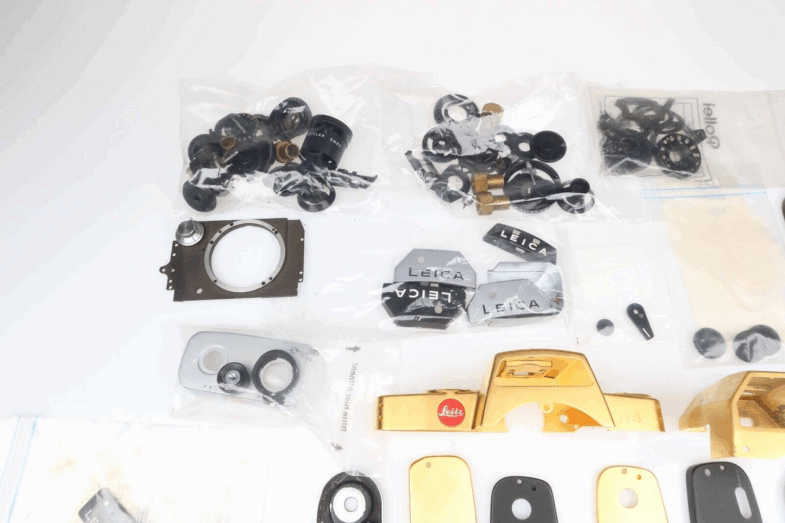 Leica Deckkappe Ersatzteile R4 gold Bodenplatte M39 R SET Leitz 95570 - Image 4