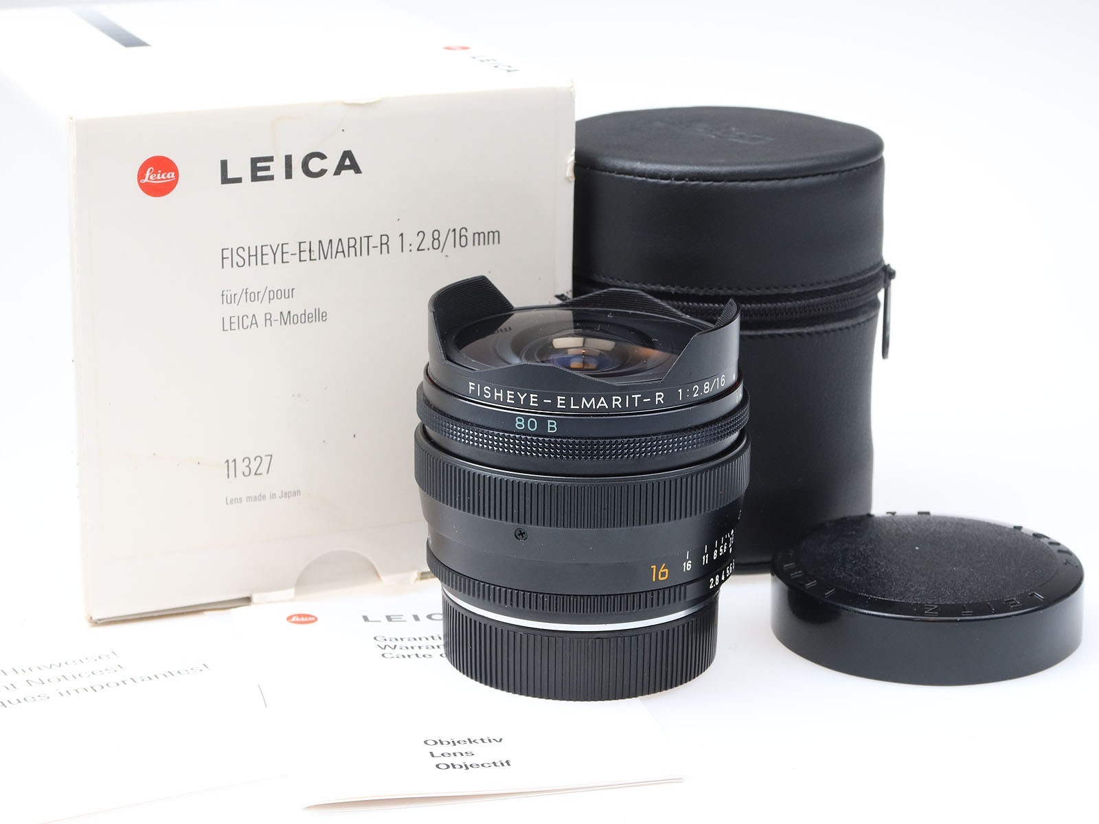 Leica-Fisheye-Elmarit-R-16mm-f28-ROM-Objektiv-11317-97710-near-mint-full-Set-365754512759 Leica Fisheye Elmarit R 16mm f2.8 ROM Objektiv 11317 97710 near mint full Set - Image 1