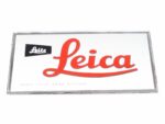 Leica Schild Advertising glas mirror 15x7,5cm Leica Leitz Wetzlar 97637
