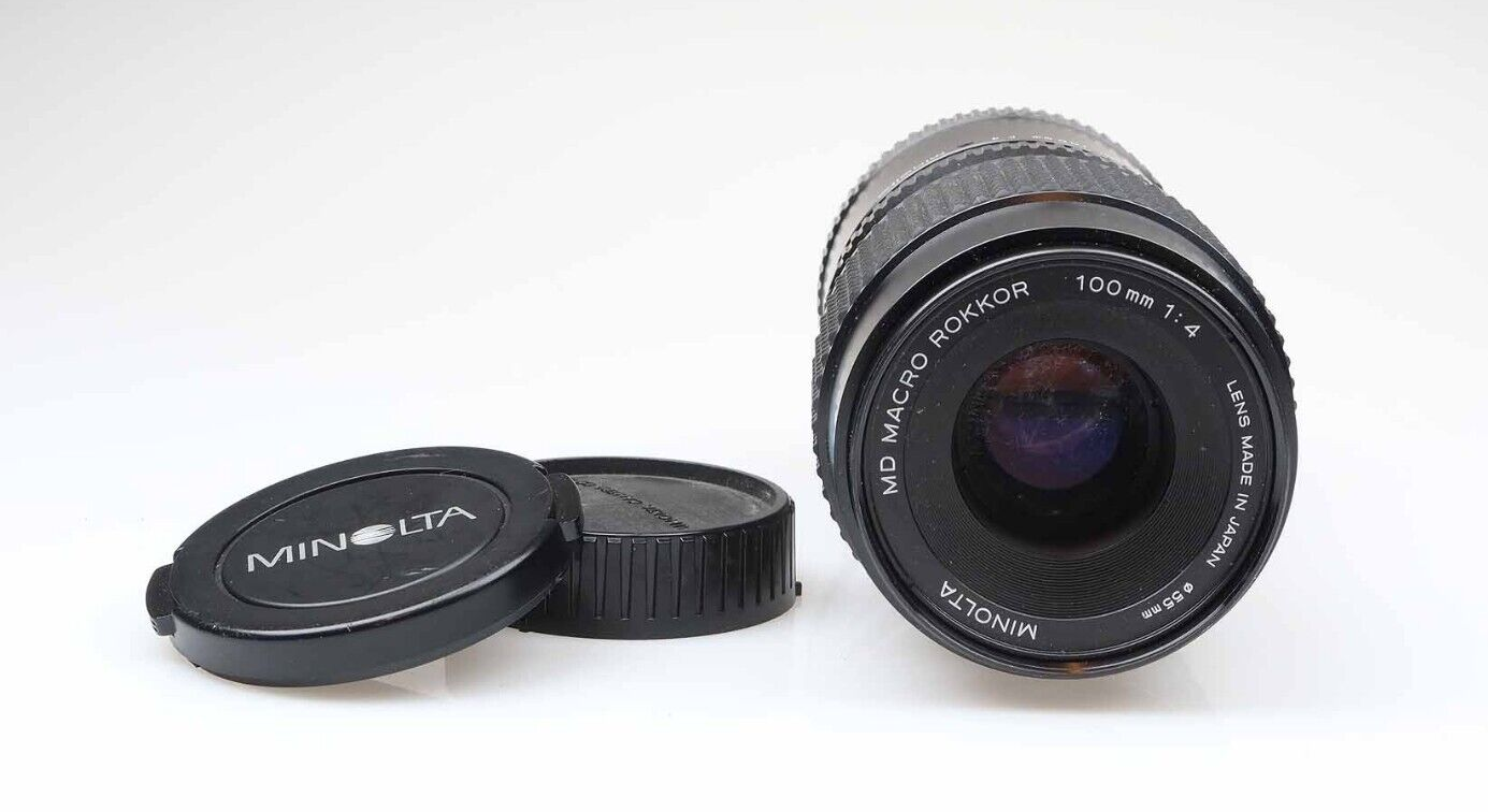 Minolta-MD-Marco-Rokkor-100mm-f4-Objektiv-Lens-95416-364882088299 Minolta MD Marco Rokkor 100mm f4 Objektiv Lens 95416 - Image 1