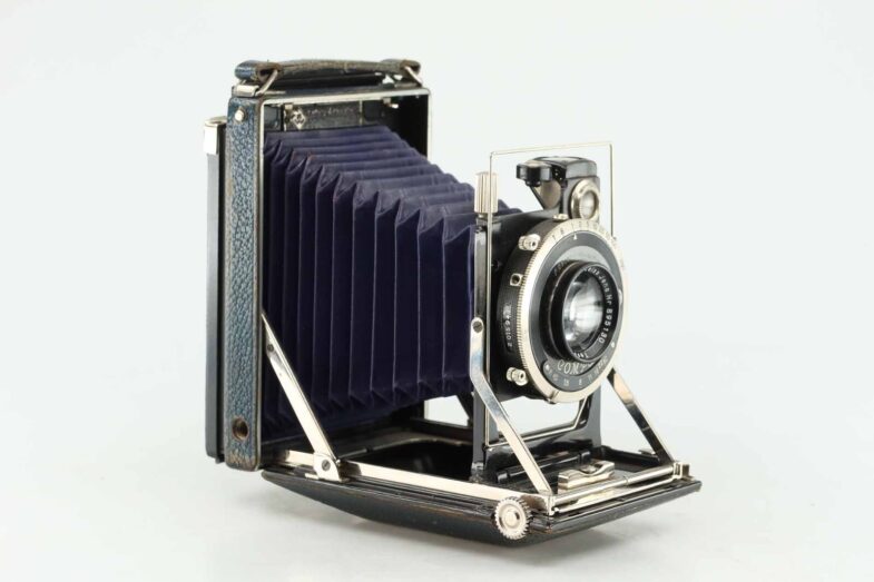 extrem selten rare KW Dresden Patent Etui Blau Blue 6,5x9 Tessar 12 cm 4,5 92292 – Bild 3